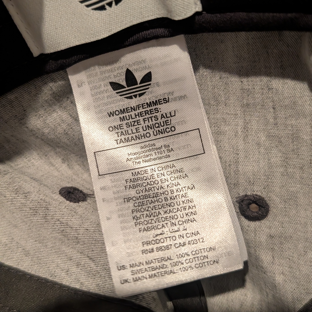 Adidas Baseball Cap Washed Grey Color - Picture 2 of 3